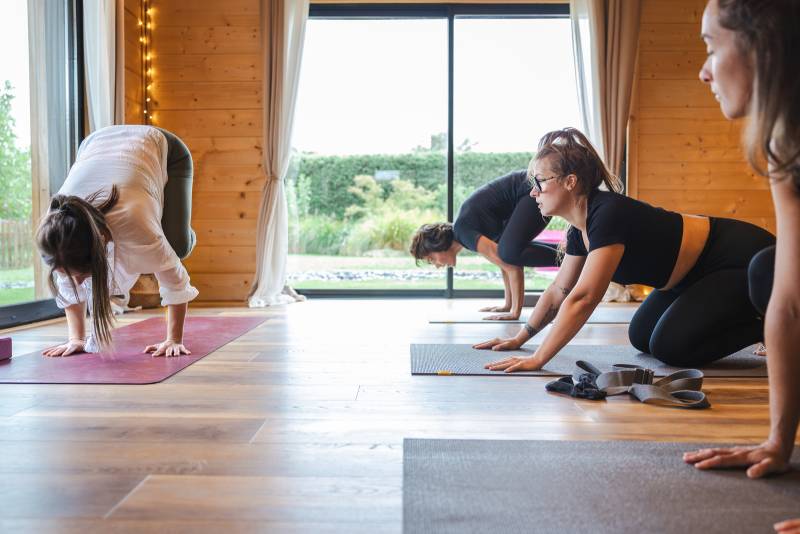 Cours de Hatha Yoga traditionnel à coté de Libourne et Saint André de Cubzac pour développer souplesse, concentration et respiration au studio Chandrananda